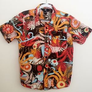 Boys Tropical Floral Shirt, Size 7X